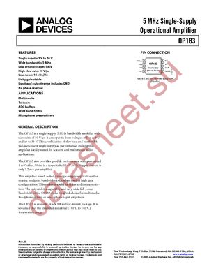 OP183GS-REEL7 datasheet  